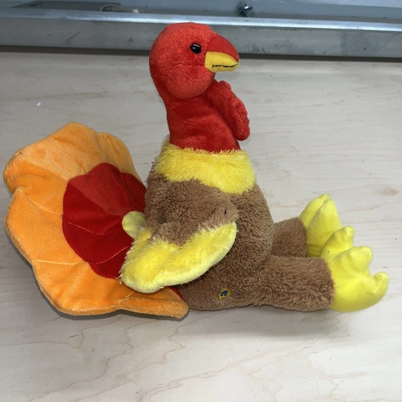 Build-A-Bear Plush Colorful BABW Turkey thanksgiving Tom - Picture 2 of 6
